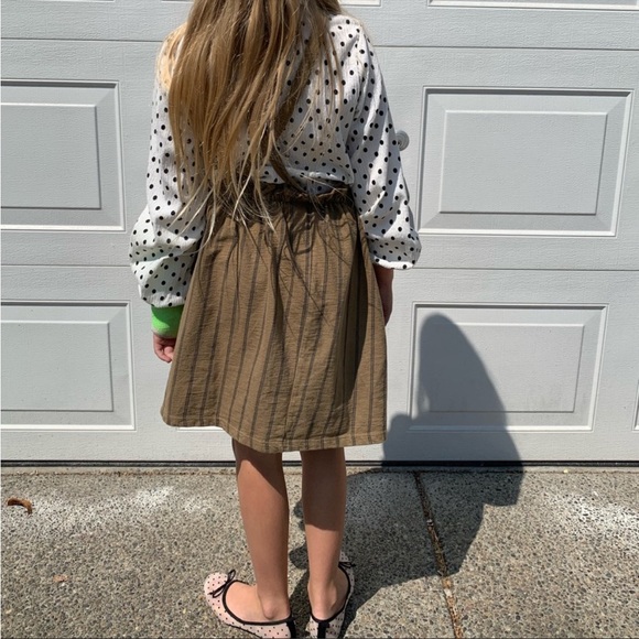 Zara kids polka dot black and white top with long sleeve. Girl size 9 - Picture 5 of 10